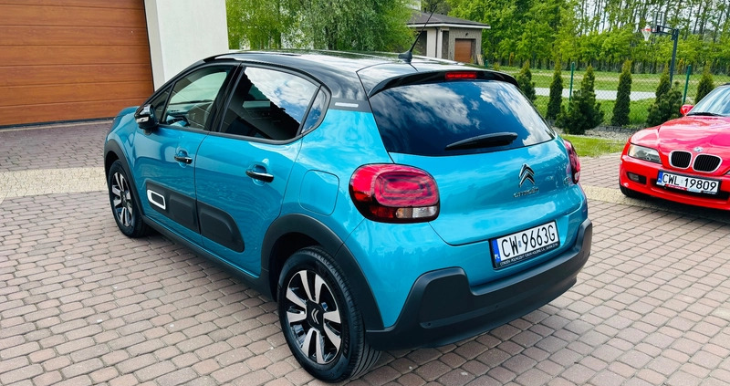 Citroen C3 cena 61900 przebieg: 11535, rok produkcji 2023 z Włocławek małe 742